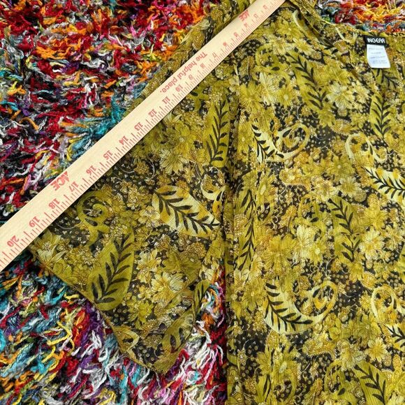 Ingear Resort Women Bikini Swimsuit Cover Up Top Sheer Yellow One Size Vacation - Picture 8 of 9